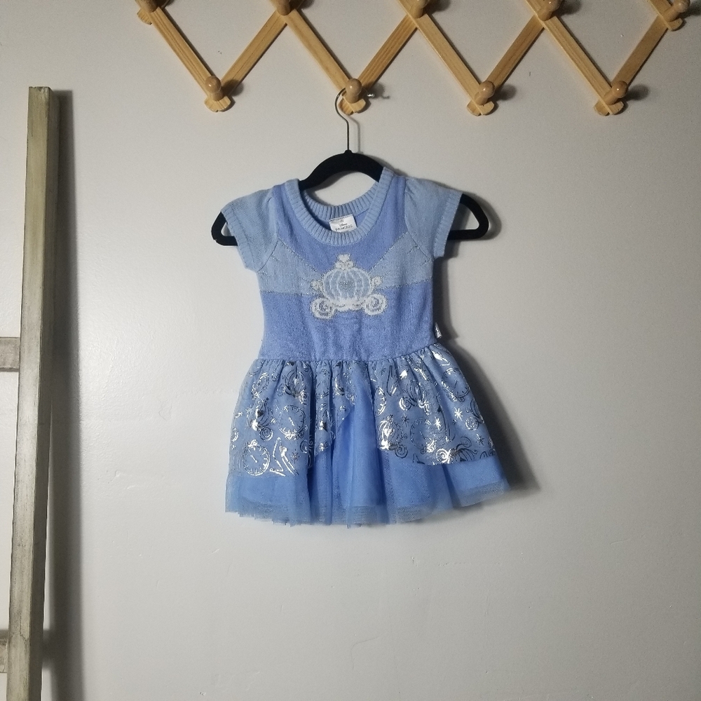 DISNEY PRINCESS CINDERLLA BLUE DRESS SIZE 12 MONTH